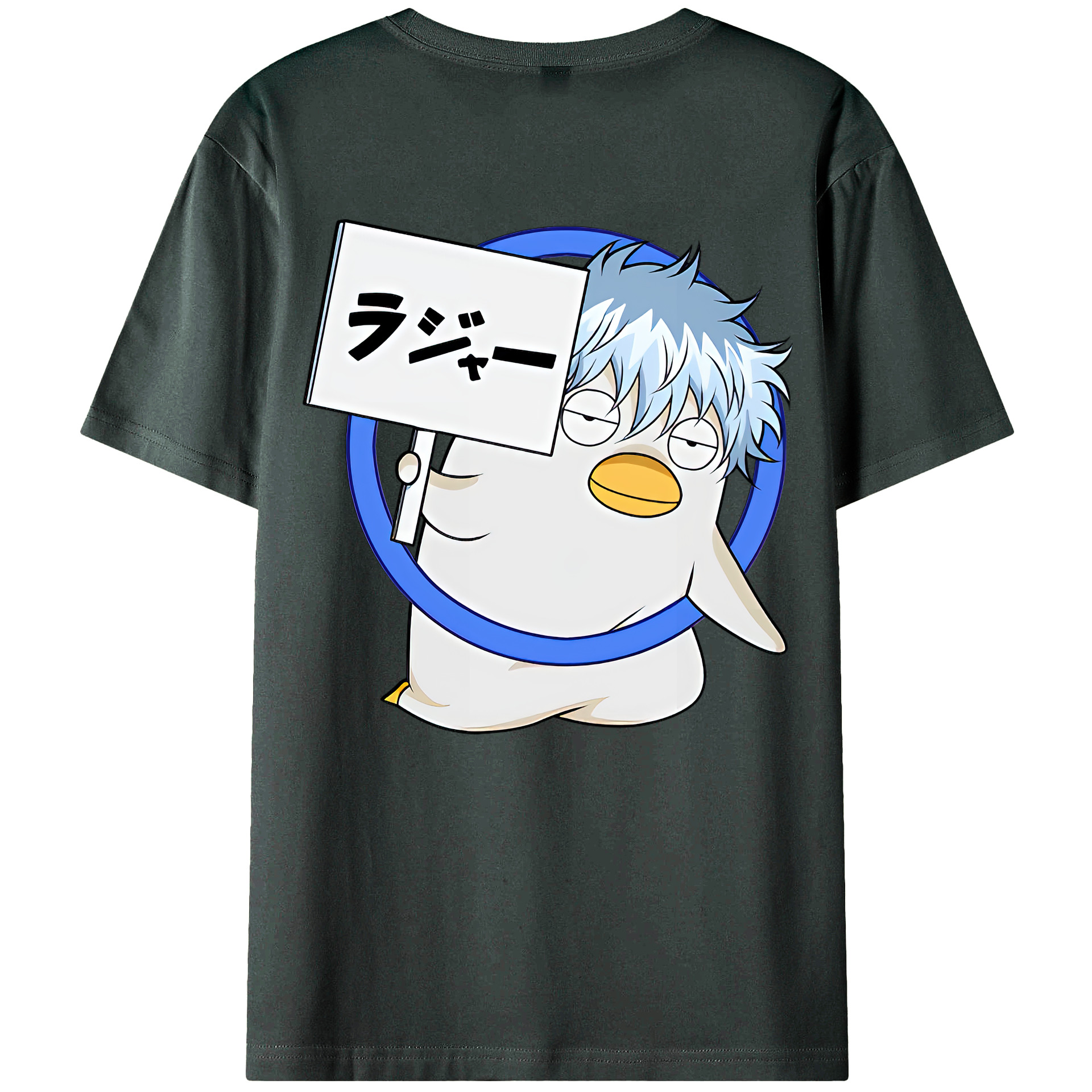 （画像用） ぎんたま 坂田銀時（さかたぎんとき） 神楽 志村新八（しむら しんぱち） GINTAMA Sakata Gintoki Kagura Shimura Shinpachi 綿100％ メンズ半袖Tシャツ（バックプリント） 通気性